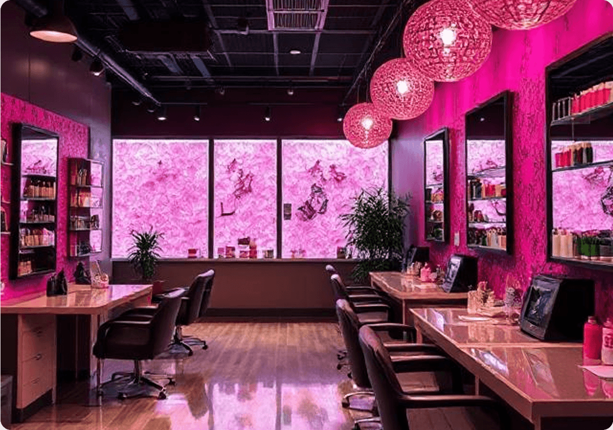 GlowGirl salon interior